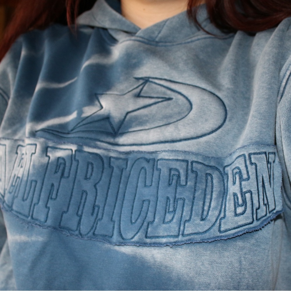 Blue Graphic Hoodie